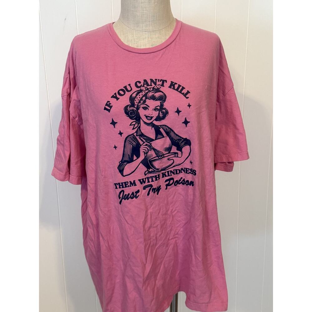 Comfort CoIors If You Can’t Kill Them With Kindness Shirt Womens XL Graphic Tee